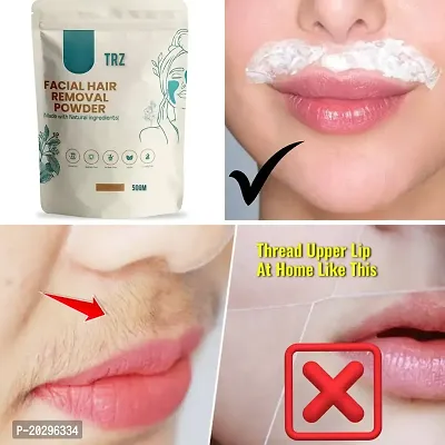 TRZ Face Wax Cream Powder,Chehre ke baal hatane ke gharelu upay,For Remove Facial Hairnbsp;DE-TANnbsp;Powder (50 g)-thumb2
