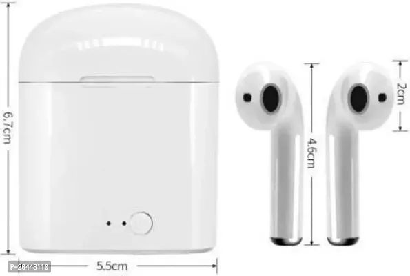 TWS I7 Truly Wireless Bluetooth Headphone stereo music With Power bank G42 Bluetooth Headset  (White, True Wireless)-thumb5
