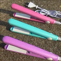 Women Beauty Mini Professional Hair CrimperTemperature Control Flat Iron 45W with Plastic Storage Box (Assorted Color)-thumb4