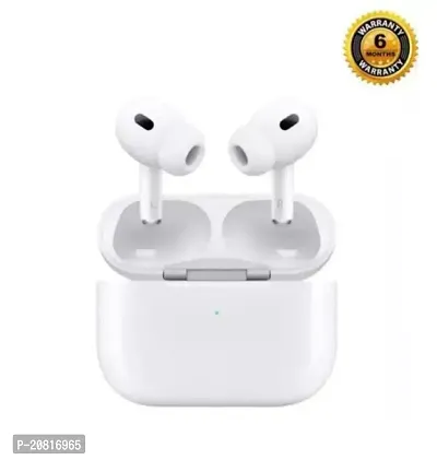 Airpods Pro With Wireless Charging Case Active noise cancellation enabled Bluetooth v5.0  Headset (White, True Wireless)-thumb0