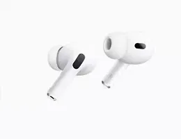 Airpods Pro With Wireless Charging Case Active noise cancellation enabled Bluetooth v5.0  Headset (White, True Wireless)-thumb3