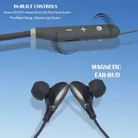 Bullet plus Bluetooth Wireless earphone Headphones with 5D Stereo Sound, Lightweight Ergonomic Neckband( assorted colour)-thumb3