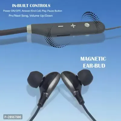 Bullet plus Bluetooth Wireless earphone Headphones with 5D Stereo Sound, Lightweight Ergonomic Neckband( assorted colour)-thumb4