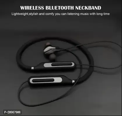 Bullet plus Bluetooth Wireless earphone Headphones with 5D Stereo Sound, Lightweight Ergonomic Neckband( assorted colour)-thumb5