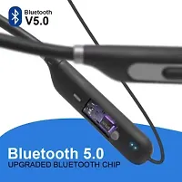 Bullet plus Bluetooth Wireless earphone Headphones with 5D Stereo Sound, Lightweight Ergonomic Neckband( assorted colour)-thumb2