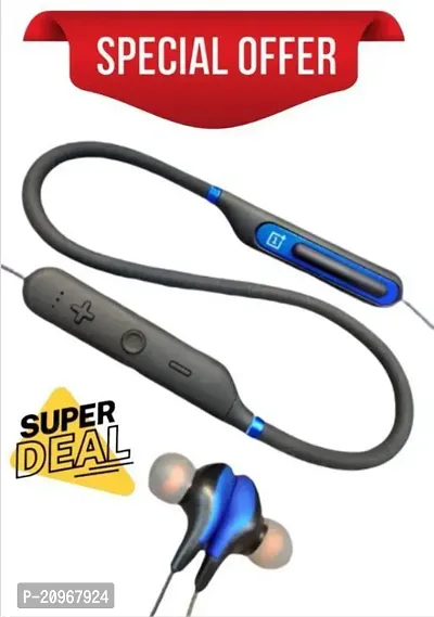 Bullet plus Bluetooth Wireless earphone Headphones with 5D Stereo Sound,Lightweight Ergonomic Neckband( Assorted Colour)-thumb0