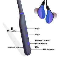 Bullet plus Bluetooth Wireless earphone Headphones with 5D Stereo Sound,Lightweight Ergonomic Neckband( Assorted Colour)-thumb3