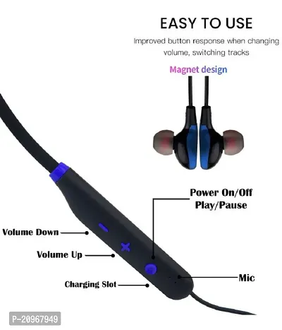 Bullets Wireless Bass Boost Edition Neckband headphone Bluetooth v5.0 Headset - Assorted, In Ear-thumb2