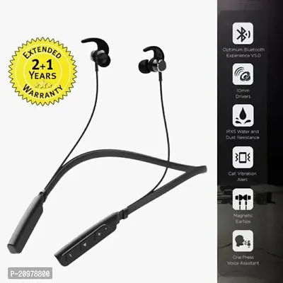 Rockerz 235v2 Bluetooth Neckband with call vibration alert feature to the users. With an in-built mic, it supports seamless hands-free communication Assorted, In Ear-thumb0