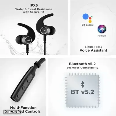 Rockerz 235v2 Bluetooth Neckband with call vibration alert feature to the users. With an in-built mic, it supports seamless hands-free communication Assorted, In Ear-thumb2