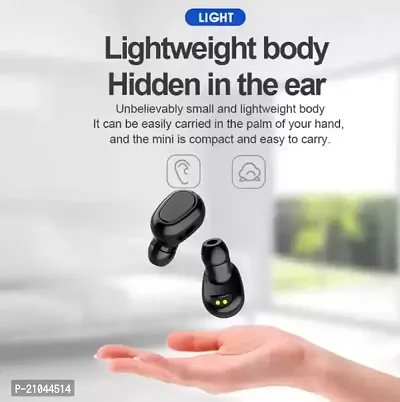 L21 Wireless bluetooth headphone Waterproof Stereo Headset Bluetooth v5.0 Headset (Black, True Wireless)-thumb2