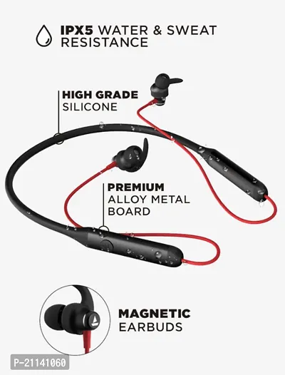 Rockerz 335 Wireless Neckband with ASAP Charge, Up to 30H Playback, Qualcomm aptX  CVC, Enhanced Bass, Metal Control Board, IPX5, Micro-USB Port, Bluetooth v5.0, Voice Assistant- Assorted, In Ear-thumb3