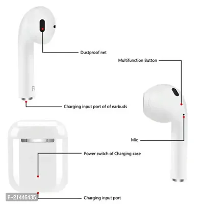 I12 Airpod -Bluetooth Wireless Earbuds Bluetooth v5.0 Headset (White, True Wireless)-thumb4