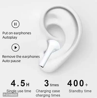 I12 Airpod -Bluetooth Wireless Earbuds Bluetooth v5.0 Headset (White, True Wireless)-thumb3
