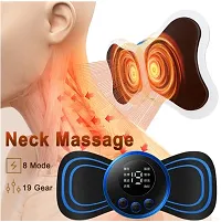 Butterfly Mini Massager, Portable Rechargeable Full Body Massager for Pain Relief, ems massager, neck massager for cervical pain, mini massager, For Shoulder, Arms, Legs(BLUE MINI MASSAGER)-thumb2