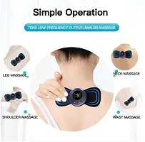 Butterfly Mini Massager, Portable Rechargeable Full Body Massager for Pain Relief, ems massager, neck massager for cervical pain, mini massager, For Shoulder, Arms, Legs(BLUE MINI MASSAGER)-thumb3