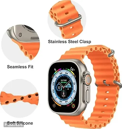 Premium S8 1.96 HD Display Ultra Smart Watch  Pubg Finger Sleeves with Extra Band and 4G SIM Card, App Store Working, Google Maps, Facebook, YouTube Working, Sports Features,Bluetooth Calling-thumb2