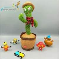 Dancing Cactus Toy for Kids (1 Year Extended Warranty) Talking Singing Children Baby Plush Electronic Toys Voice Recording Repeats What You Say LED Lights-thumb1