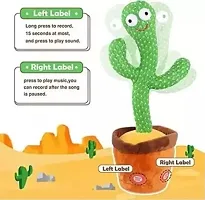 Dancing Cactus Toy for Kids (1 Year Extended Warranty) Talking Singing Children Baby Plush Electronic Toys Voice Recording Repeats What You Say LED Lights-thumb3