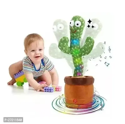 Dancing Cactus Talking Toy with LED Lighting  Singing Recording Repeat What You Say Funny Education Toys for Babies, Kids, Boys, Girls-thumb0