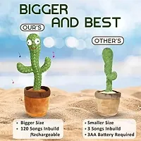 Dancing Cactus Talking Toy with LED Lighting  Singing Recording Repeat What You Say Funny Education Toys for Babies, Kids, Boys, Girls-thumb4