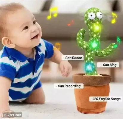 Dancing Cactus Talking Toy with LED Lighting  Singing Recording Repeat What You Say Funny Education Toys for Babies, Kids, Boys, Girls-thumb3