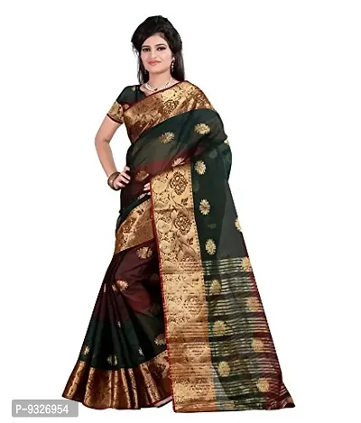Justfashion Women's Silk Saree With Blouse Piece (Rdbn765_Green)