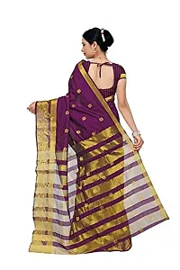 JUST FASHION Women's Magenta Traditional Poly Silk Zari work Saree With Blouse Piece (RDBN7617_Magenta)-thumb3