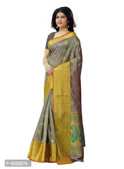 Justfashion Silk Cotton Saree (Rdbn1332_Green)-thumb0