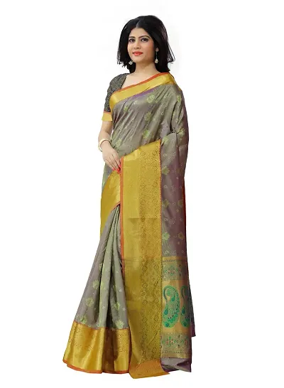 Justfashion Silk Saree (Rdbn1341_Multi-Coloured)