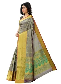 Justfashion Silk Cotton Saree (Rdbn1332_Green)-thumb1