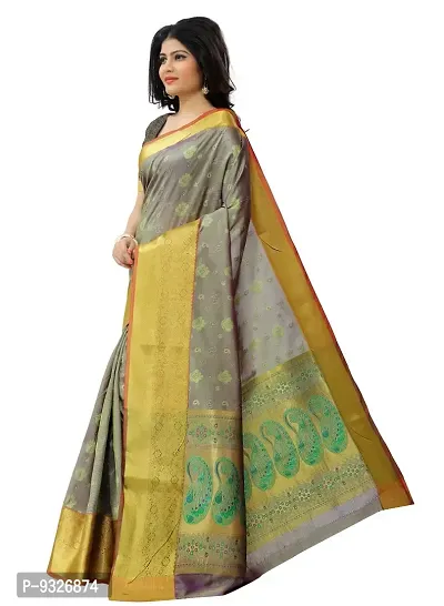 Justfashion Silk Cotton Saree (Rdbn1332_Green)-thumb2