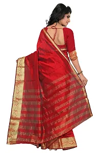 Justfashion Art Silk Saree (Red)-thumb2