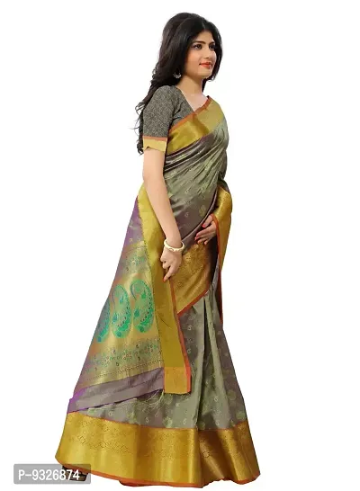 Justfashion Silk Cotton Saree (Rdbn1332_Green)-thumb4