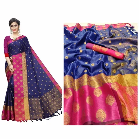 Fashionable Muslin Silk Saree With Blouse Piece