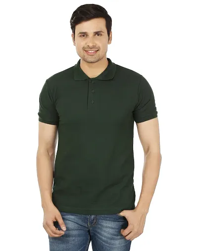 Mens Cotton Blended Polo T-shirts at Best Prices