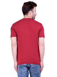 Men's Multicoloured Polycotton Solid V Neck Tees (Pack of 2)-thumb2