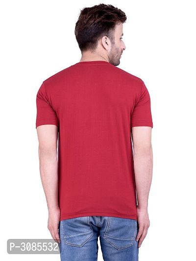 Men's Multicoloured Polycotton Solid V Neck Tees (Pack of 2)-thumb3