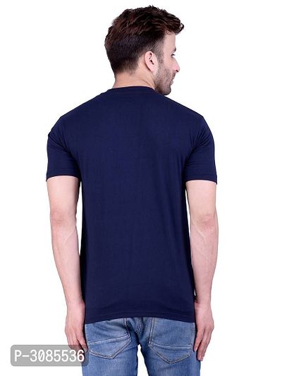 Men's Multicoloured Polycotton Solid V Neck Tees (Pack of 2)-thumb3