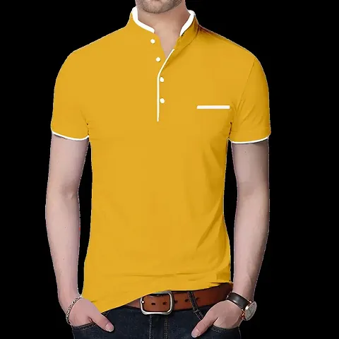 Trendy Polycotton Tees For Men 