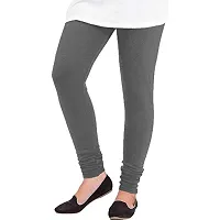 Elegant Woolen Solid Leggings For Women- Pack Of 3,Dark Grey, Sky Blue, Red-thumb1