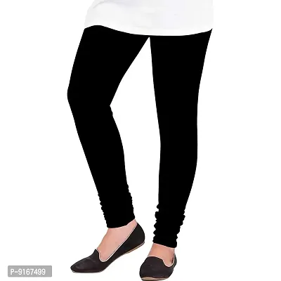 Elegant Woolen Solid Leggings For Women- Pack Of 3,Black, Pink, Dark Grey-thumb2