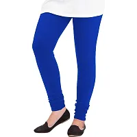 Elegant Woolen Solid Leggings For Women- Pack Of 3,Blue, Beige, Red-thumb1