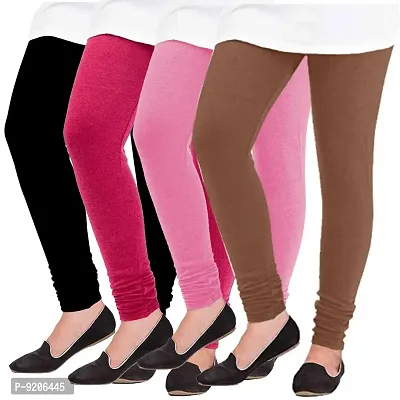 Pack of 4 Winter Woolen Warm Leggings for Women Girls