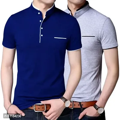 GulGuli Stylish and Handsome T Shirt for Men (Pack of 2)-thumb0
