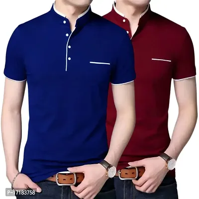 GulGuli Stylish and Handsome T Shirt for Men (Pack of 2)-thumb0
