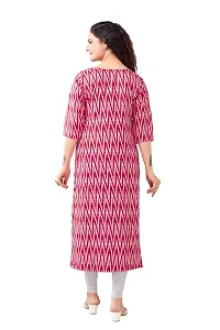 Stylish Pink Crepe Printed Kurta For Women-thumb1