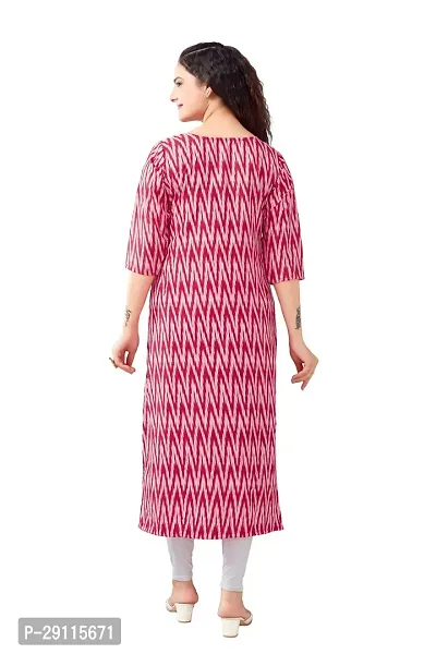 Stylish Pink Crepe Printed Kurta For Women-thumb2