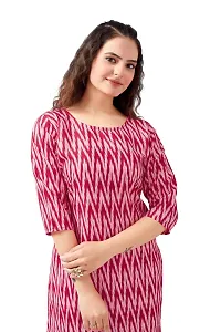 Stylish Pink Crepe Printed Kurta For Women-thumb2