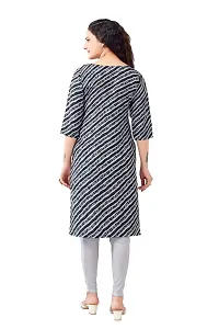 Stylish Grey Crepe Printed Kurta For Women-thumb1